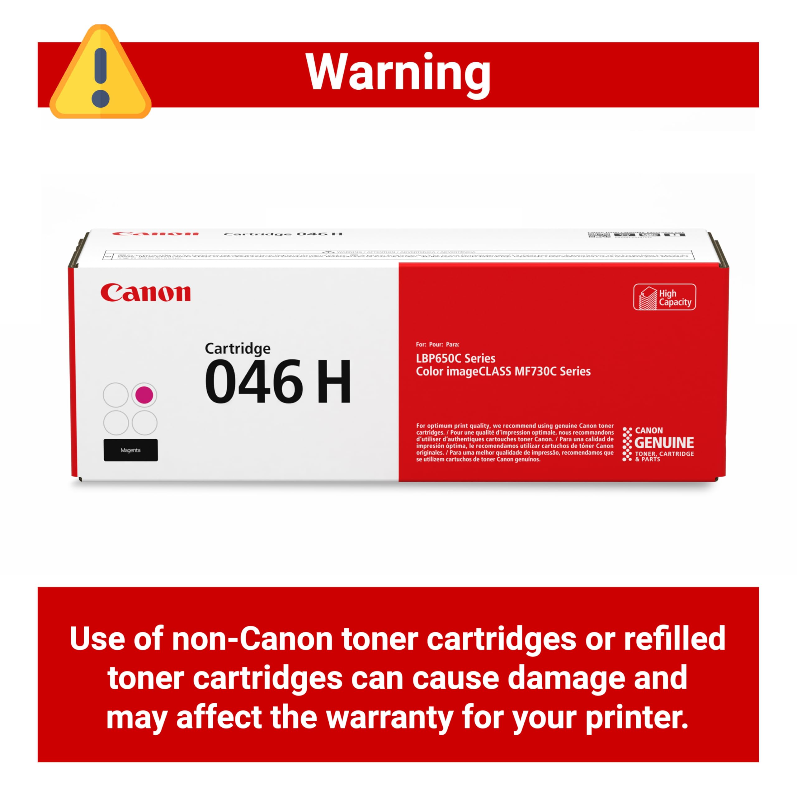 Canon トナー　046H Amazon.com: Canon Genuine 046 Magenta Toner Cartridge High